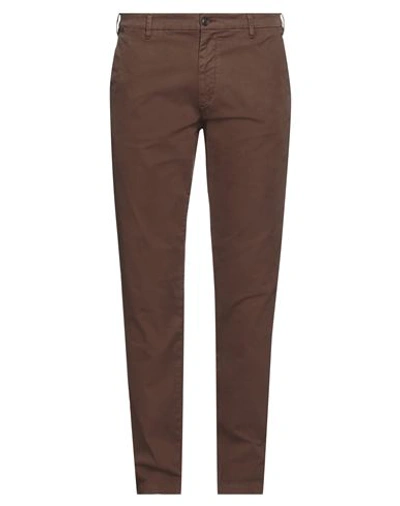 40weft Man Pants Camel Size 30 Cotton, Elastane In Beige