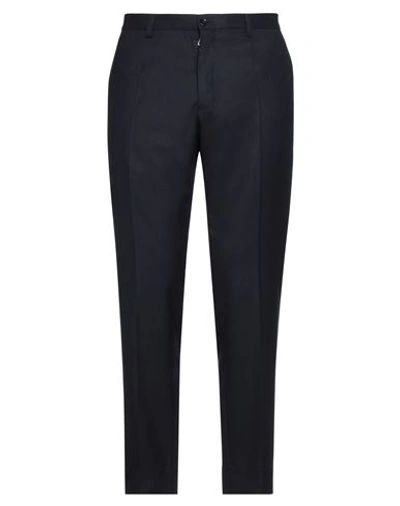 Dolce & Gabbana Man Pants Midnight Blue Size 34 Cotton, Elastane, Polyester, Viscose