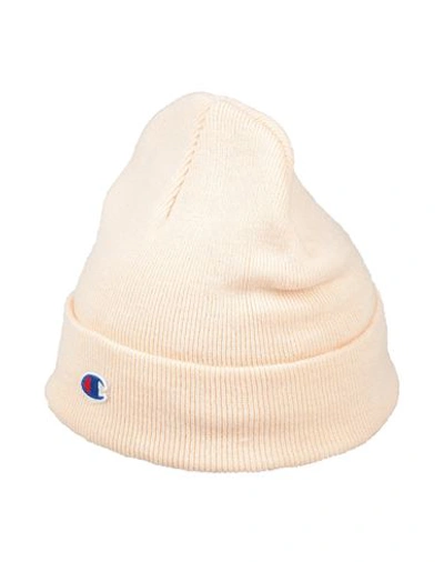 Champion Hat Blush Size Onesize Acrylic, Recycled Polyester In Pink