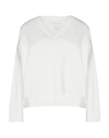 Majestic Filatures Woman Sweatshirt White Size 1 Viscose, Elastane