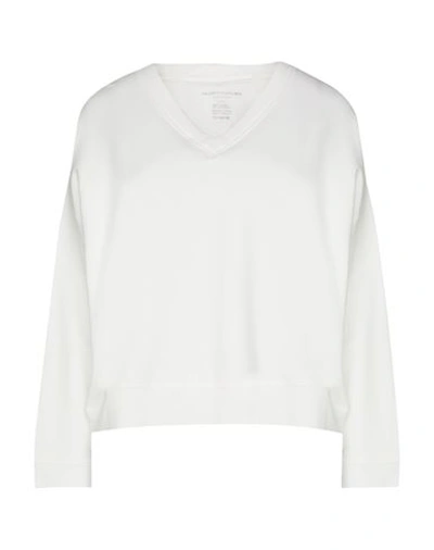 Majestic Filatures Woman Sweatshirt White Size 1 Viscose, Elastane In White