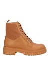 Gianvito Rossi Ribbed-panel Lace-up Boots In Beige