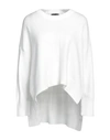 Future Alive Woman Sweater White Size S Viscose, Polyester, Nylon