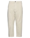 Novemb3r Man Pants Beige Size 31 Cotton, Elastane