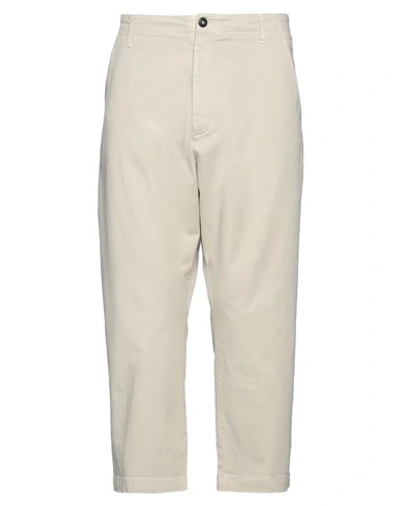 Novemb3r Man Pants Beige Size 31 Cotton, Elastane