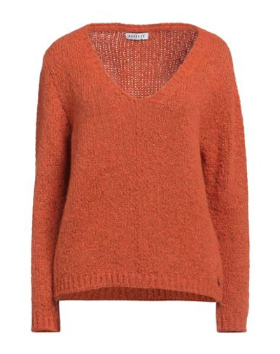 Happy25 Woman Sweater Orange Size 4 Acrylic, Polyester, Wool, Viscose, Alpaca Wool