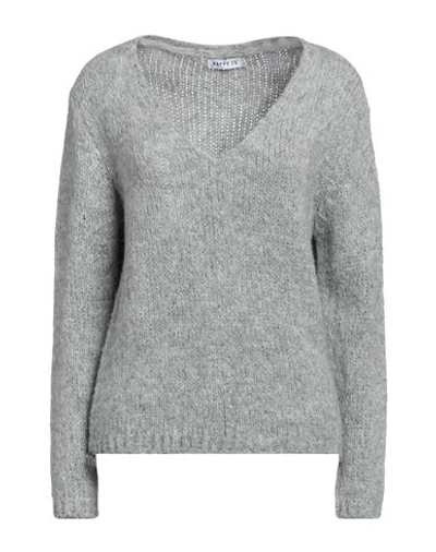 Happy25 Woman Sweater Light Grey Size 4 Acrylic, Polyester, Wool, Viscose, Alpaca Wool In Grey