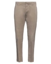 Dondup Man Pants Dove Grey Size 38 Cotton, Elastane