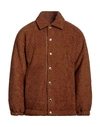 Khrisjoy Man Jacket Tan Size 00 Polyacrylic, Polyester, Wool In Brown