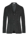 Boglioli Man Suit Jacket Lead Size 46 Cotton, Wool In Grey