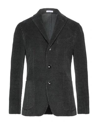 Boglioli Man Suit Jacket Lead Size 46 Cotton, Wool In Grey
