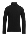 Daniele Fiesoli Man Turtleneck Black Size M Geelong Wool