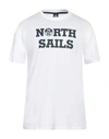 North Sails Man T-shirt White Size Xxl Cotton