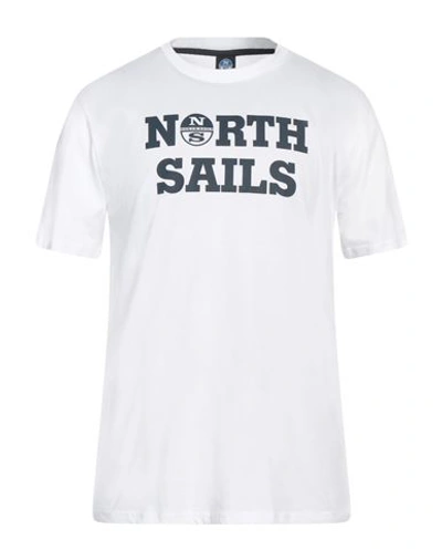 North Sails Man T-shirt White Size Xxl Cotton