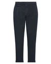 Stilosophy Man Pants Navy Blue Size 36 Cotton, Elastane