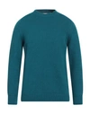 DIKTAT DIKTAT MAN SWEATER DEEP JADE SIZE 3XL MERINO WOOL, POLYAMIDE, ACRYLIC