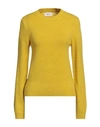 Vicolo Woman Sweater Ocher Size Onesize Acrylic, Polyester, Wool, Elastane In Yellow