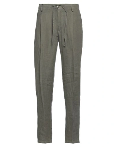 Sparvieri Man Pants Military Green Size 42 Linen In Green