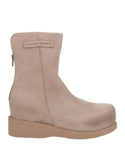 Patrizia Bonfanti Woman Ankle Boots Dove Grey Size 11 Soft Leather In Grey