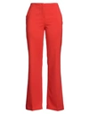 Toy G. Woman Pants Coral Size 10 Polyester, Elastane In Red