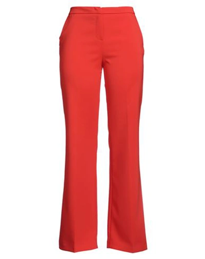 Toy G. Woman Pants Coral Size 10 Polyester, Elastane In Red