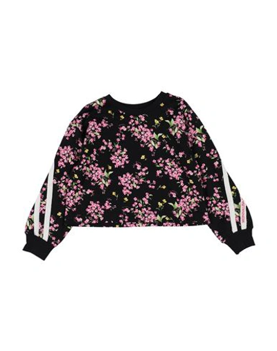 Monnalisa Babies'  Toddler Girl Sweatshirt Black Size 5 Cotton, Elastane