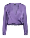Berna Woman Blouse Purple Size M Viscose In Purple
