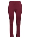 Merci .., Woman Pants Burgundy Size 8 Viscose, Nylon, Elastane In Red
