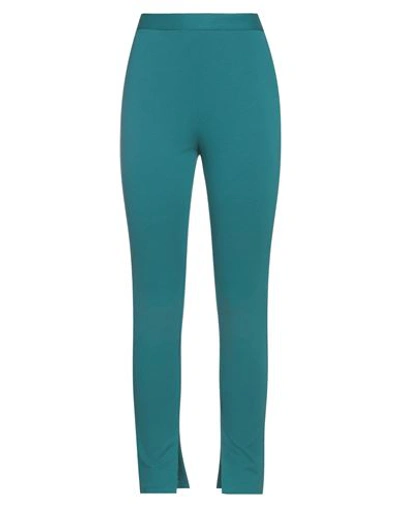 Merci .., Woman Pants Emerald Green Size 8 Viscose, Nylon, Elastane