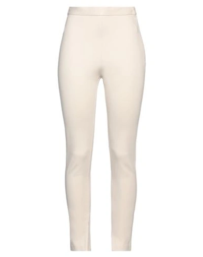 Merci Italia Woman Pants Beige Size 4 Viscose, Nylon, Elastane