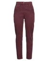Etro Woman Denim Pants Burgundy Size 31 Cotton, Elastane, Polyester In Red