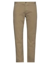 Grey Daniele Alessandrini Man Pants Khaki Size 36 Cotton, Elastane In Beige