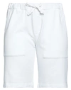 People (+)  Woman Shorts & Bermuda Shorts White Size M Cotton