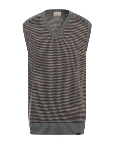 Brooksfield Man Sweater Grey Size 42 Wool, Polyamide, Viscose, Acrylic, Cashmere