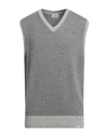 Brooksfield Man Sweater Light Grey Size 38 Wool, Polyamide, Viscose, Acrylic, Cashmere
