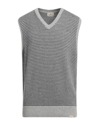 Brooksfield Man Sweater Light Grey Size 42 Wool, Polyamide, Viscose, Acrylic, Cashmere