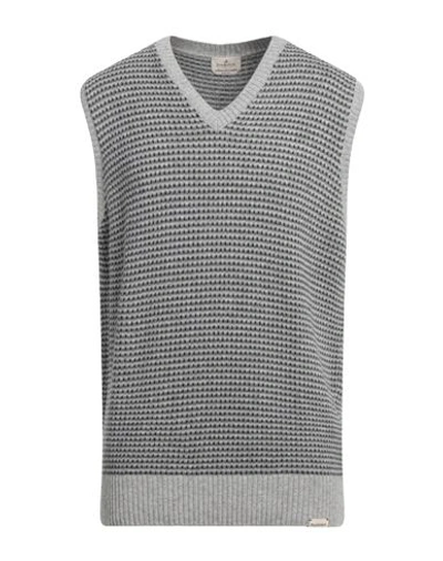 Brooksfield Man Sweater Light Grey Size 38 Wool, Polyamide, Viscose, Acrylic, Cashmere