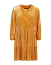 Gaudì Woman Mini Dress Yellow Size 10 Polyester, Elastane