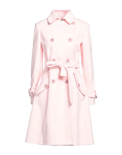 Yes London Woman Coat Blush Size 8 Polyester, Viscose In Pink