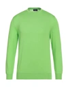 Drumohr Man Sweater Light Green Size 40 Cotton In Green