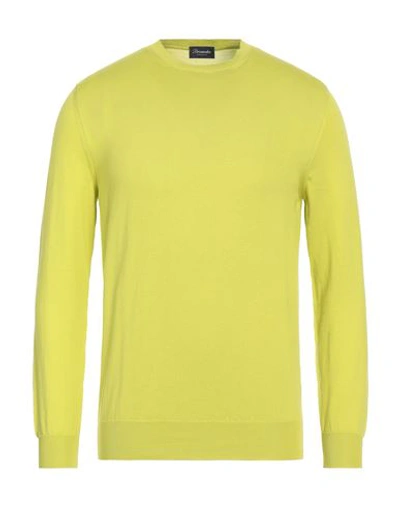 DRUMOHR DRUMOHR MAN SWEATER LIME GREEN SIZE 40 COTTON
