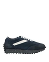 Doucal's Man Sneakers Navy Blue Size 8 Soft Leather