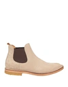 Buttero Man Ankle Boots Beige Size 9 Soft Leather