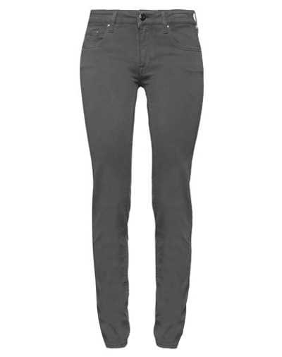 Jacob Cohёn Woman Pants Lead Size 26 Cotton, Viscose, Elastane In Grey