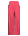 True Nyc Woman Pants Red Size M Cotton, Elastane