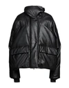 Stella Mccartney Woman Jacket Black Size 4-6 Viscose, Polyurethane, Wool, Polyamide