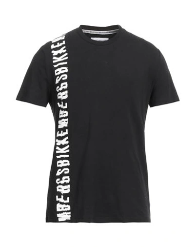 Bikkembergs Man T-shirt Black Size S Cotton, Elastane