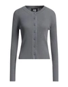 Alpha Studio Woman Cardigan Dark Brown Size 10 Viscose, Polyester, Polyamide In Brown
