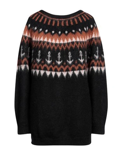 Aniye By Woman Sweater Black Size S Acrylic, Mohair Wool, Polyamide, Wool