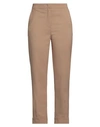 Beatrice B Beatrice .b Woman Pants Camel Size 8 Polyester, Wool, Elastane In Beige